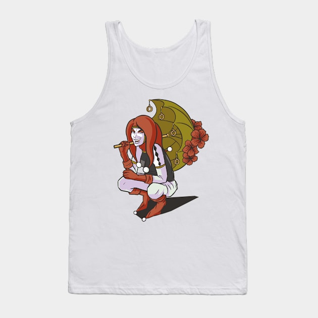 Costume Woman P R t shirt Tank Top by LindenDesigns